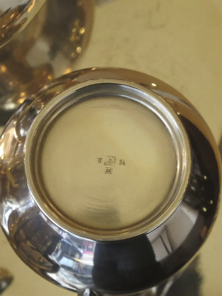 vintage tea set WMF with elegant design tray