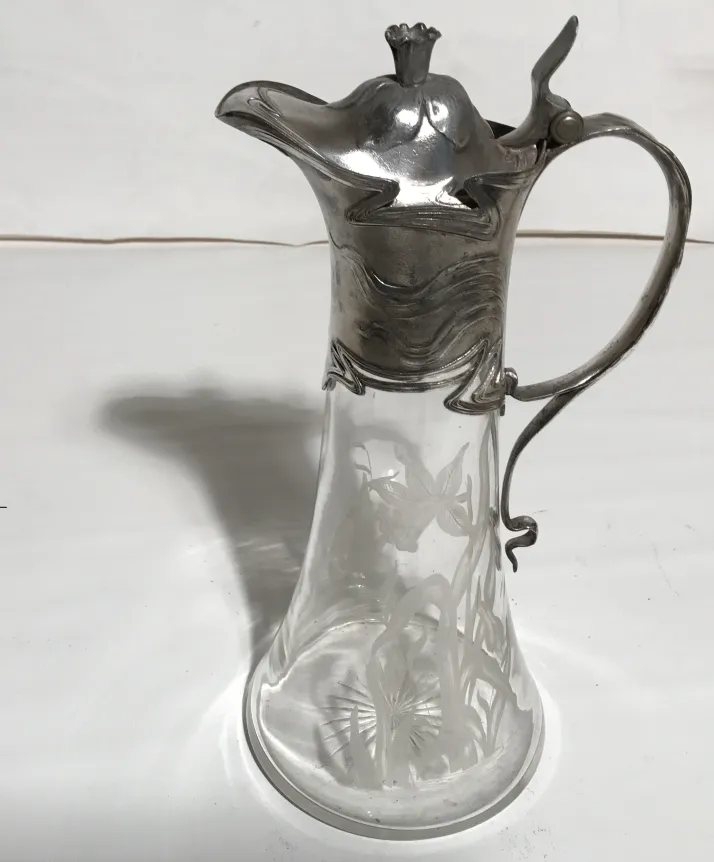 two antique jars with elegant design WMF