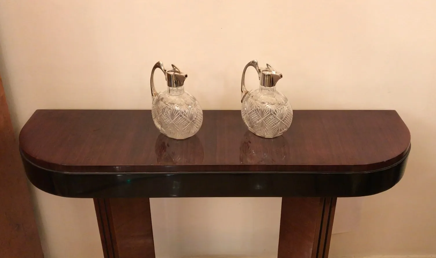 two elegant antique WMF jars in a classic setting