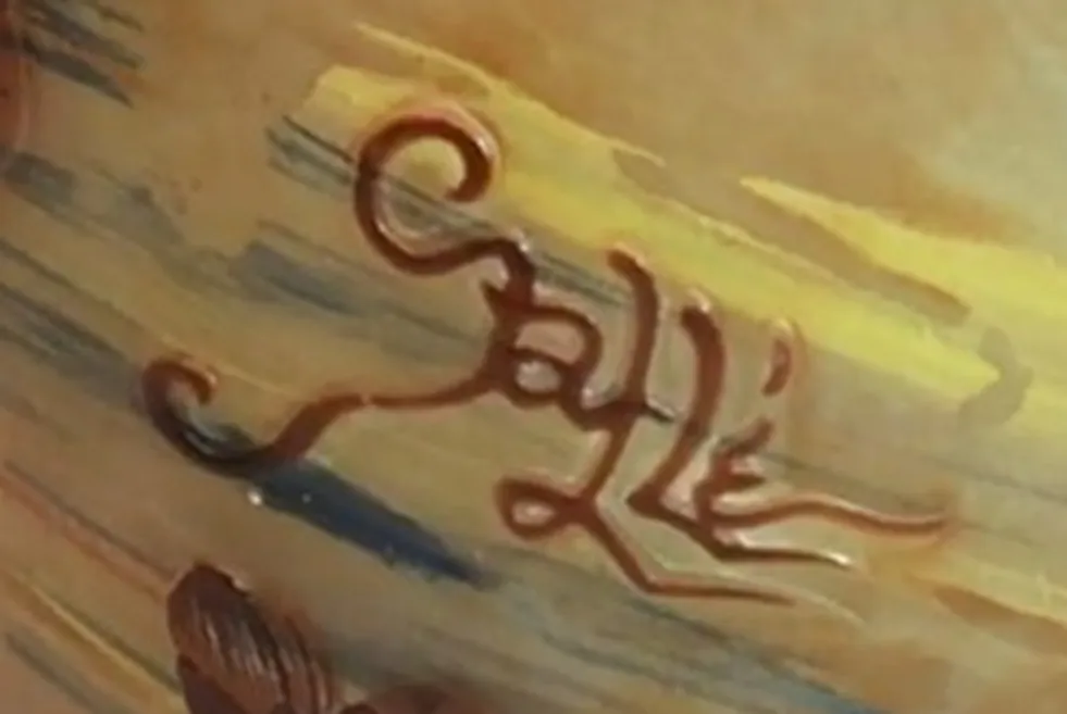 古董印章 gallé 的细节，形状独特