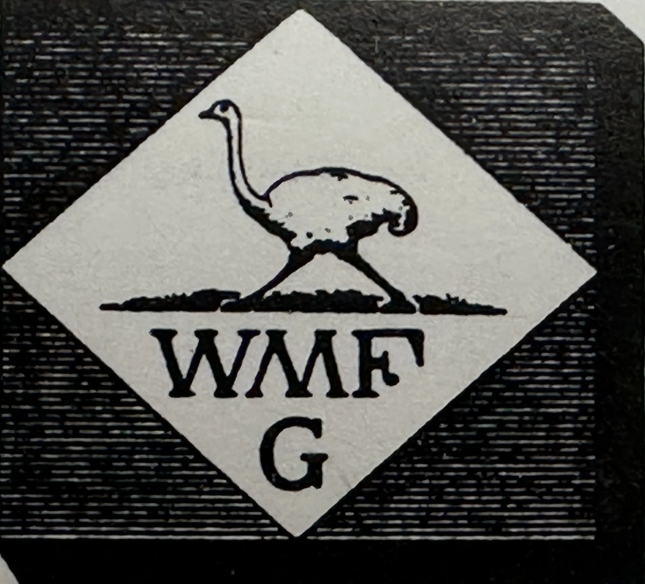 古印章3 WMF G，黑色鸵鸟图案