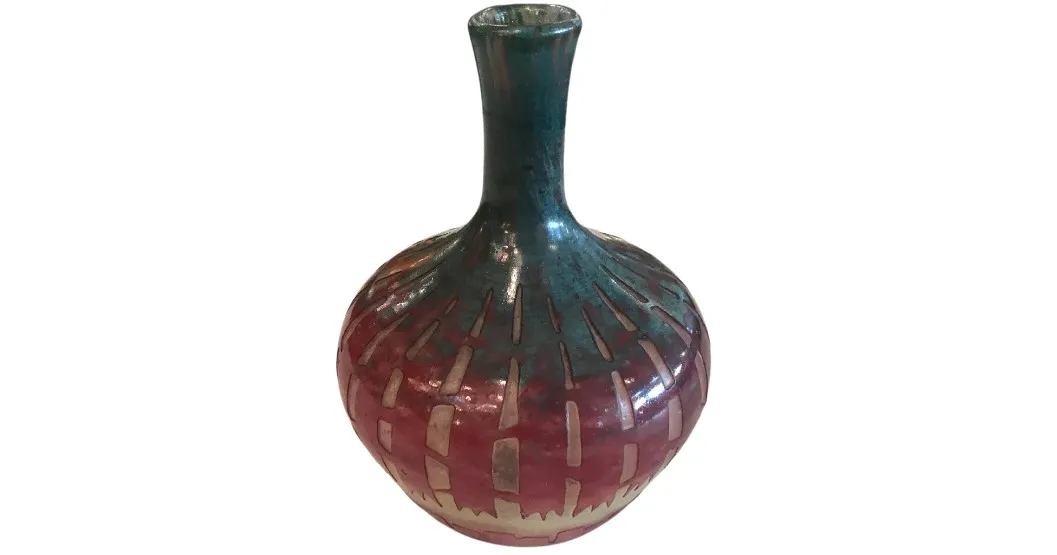 Signiertes Glas Süßigkeiten oder französische Flagge