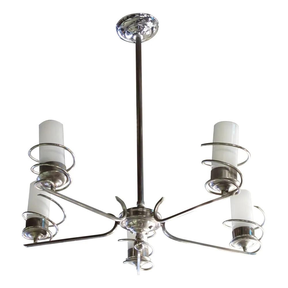 antike Hängelampe im Art-Deco-Stil mit einzigartigen Details und eleganter Atmosphäre