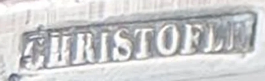 altes Siegel Christofle mit eingravierten Buchstaben