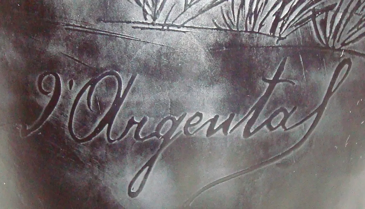 altes Siegel D' Argental mit Schriftzugdetails