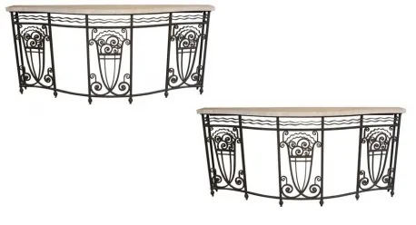antique console table with ornamental design