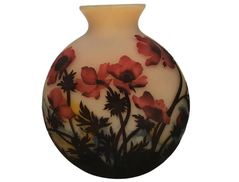 SIGNED GLASS  Muller Fres (French)