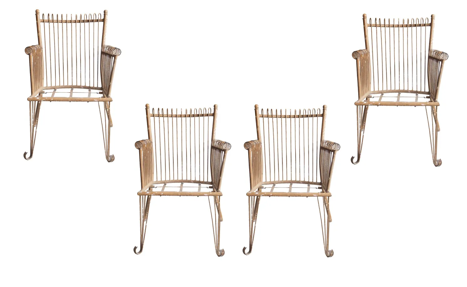 4 Garden Armchairs
