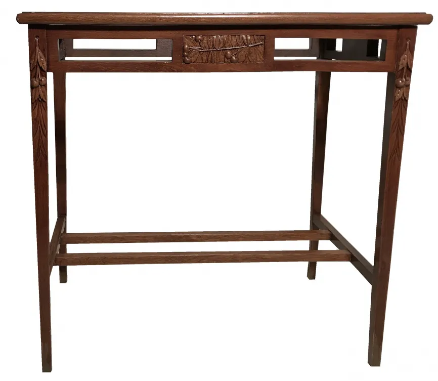 antique table in Art Nouveau style with decorative details