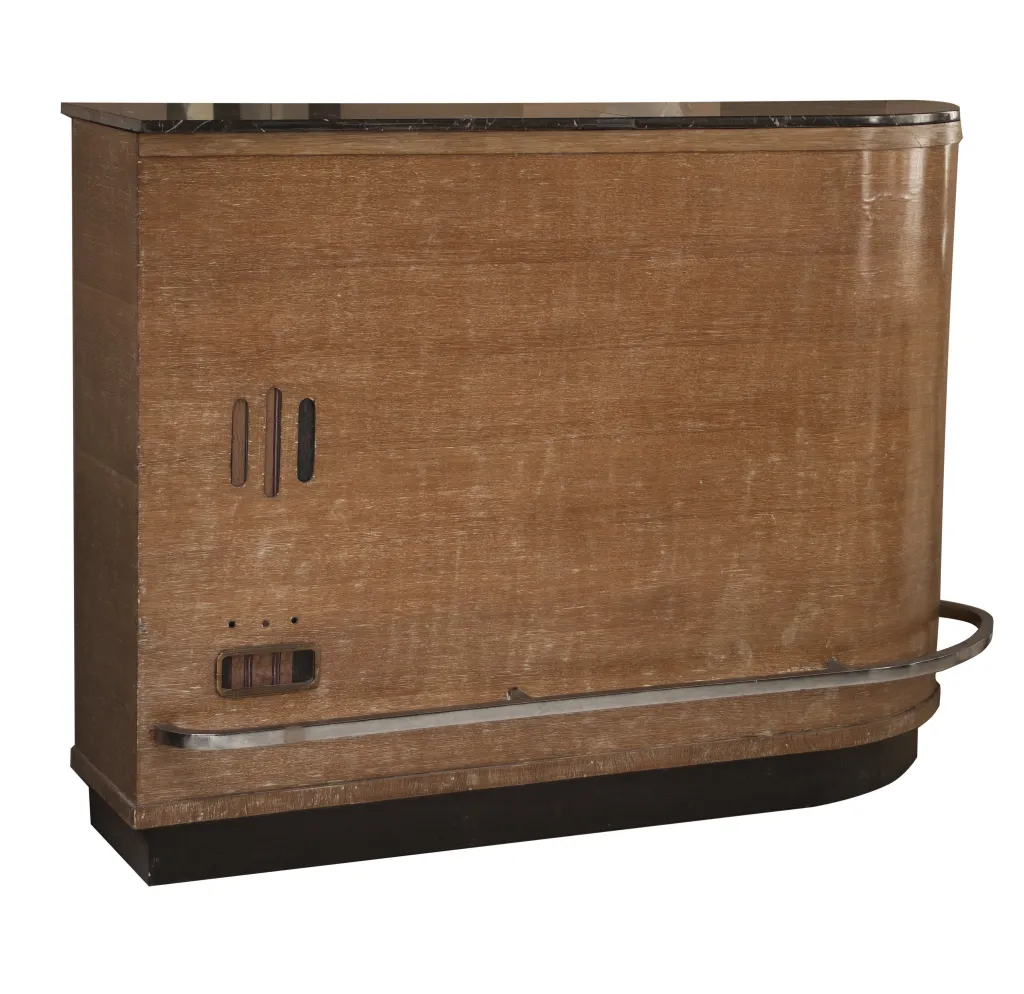 Antique bar furniture with smooth surface and subtle details