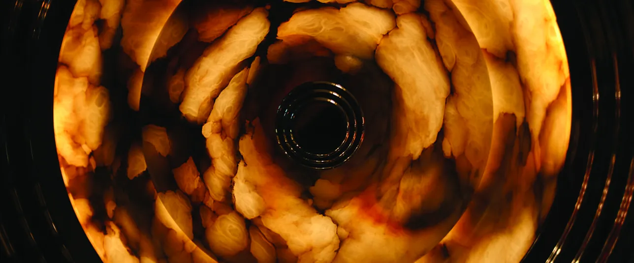 Antique ceiling lamp with spider design and artistic patterns