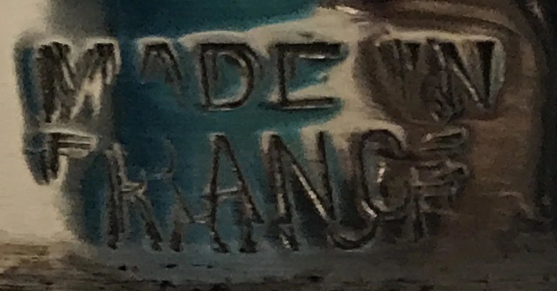 antique seal with inscription Made in France