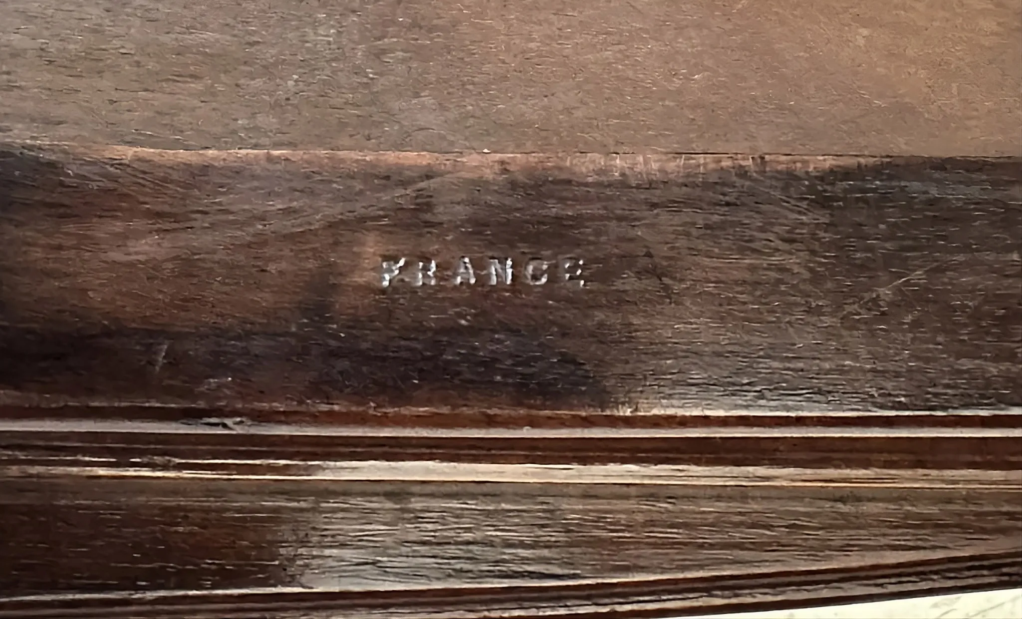 antique seal marked with France, artistic detail