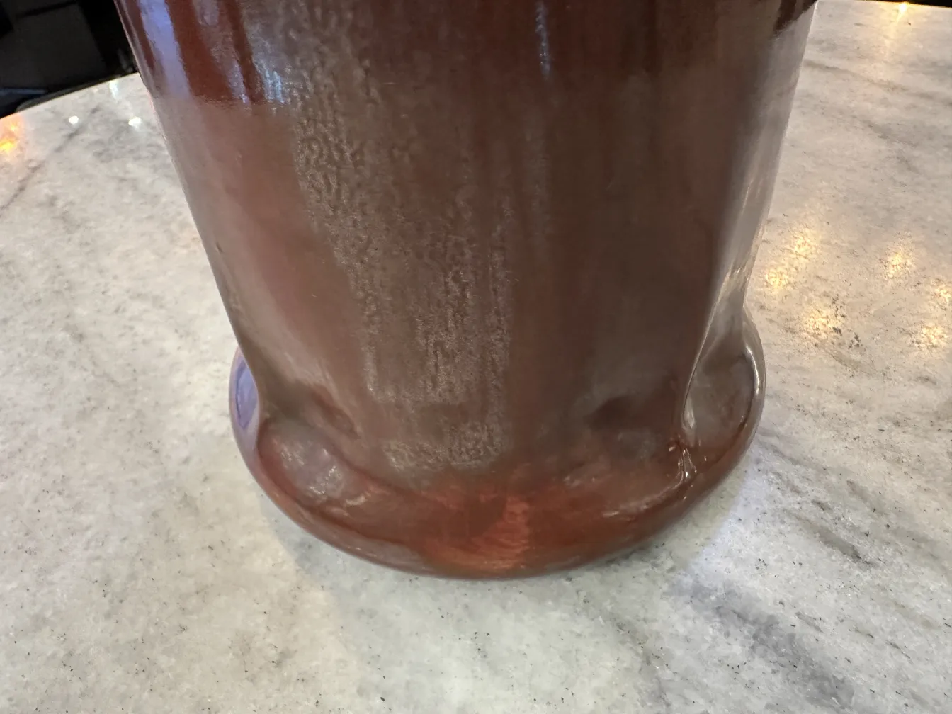 Antique artisanal ceramic with unique finishes, decorative