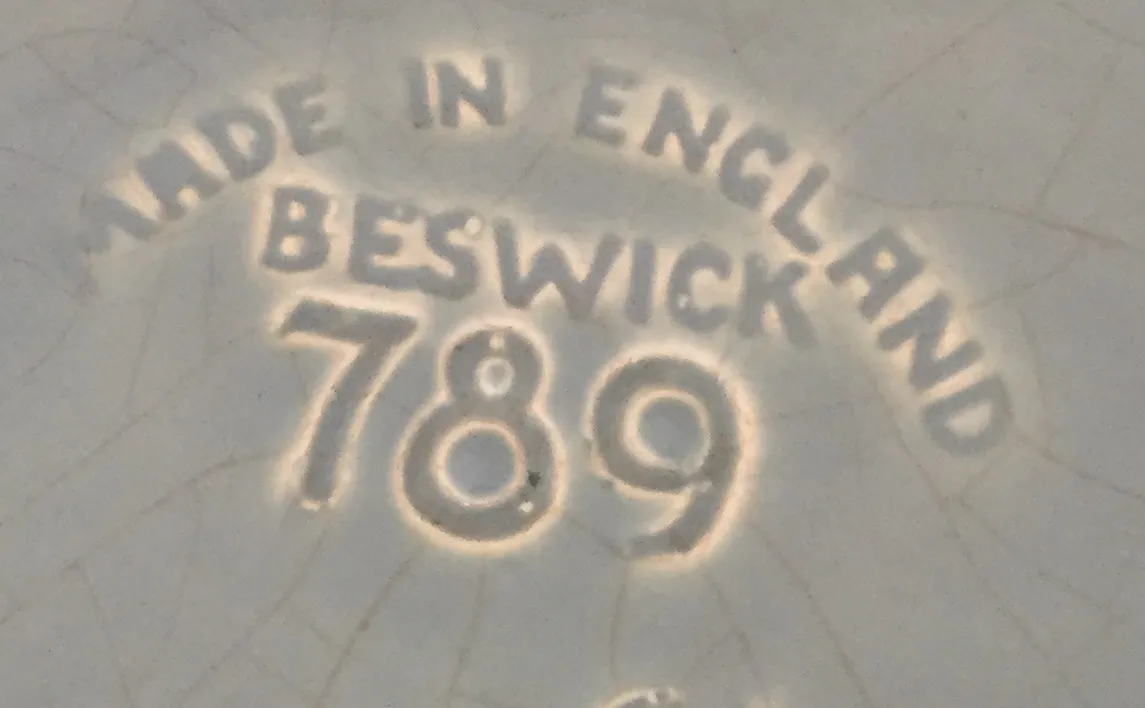 Antique Beswick ceramic with visible markings.