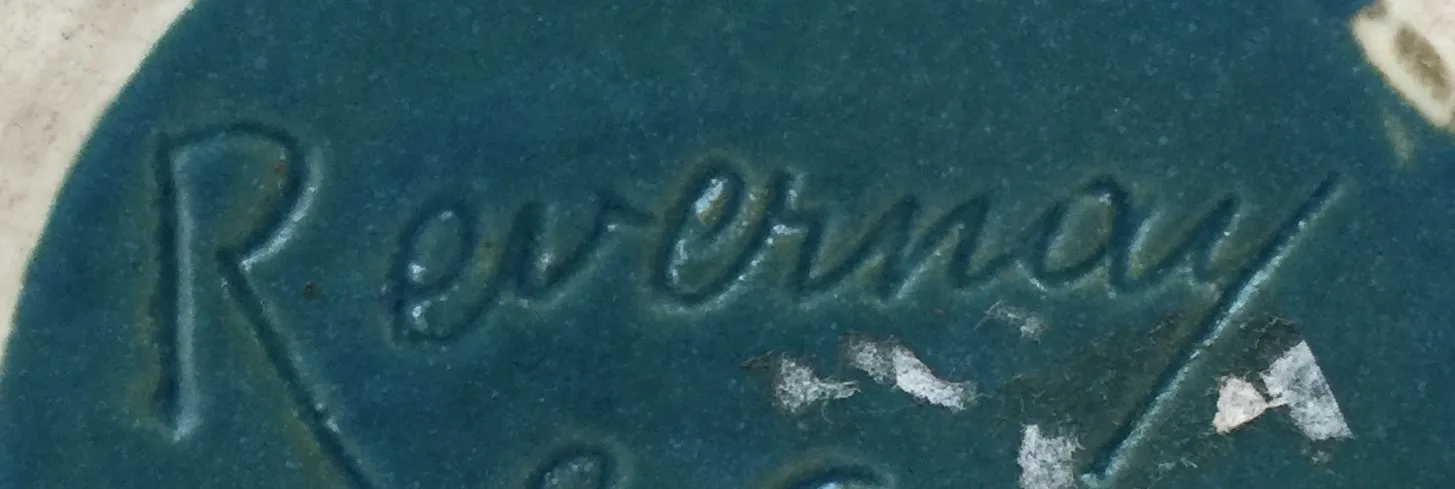 Antique ceramic with a distinctive blue finish