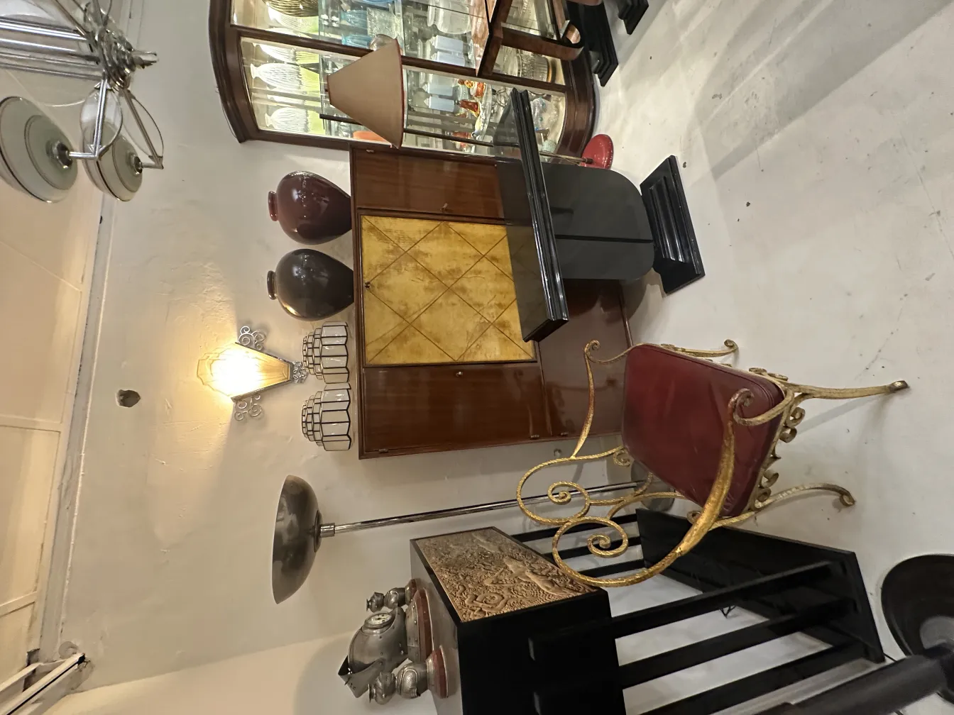 antique ceramic with dark tones and classic shape