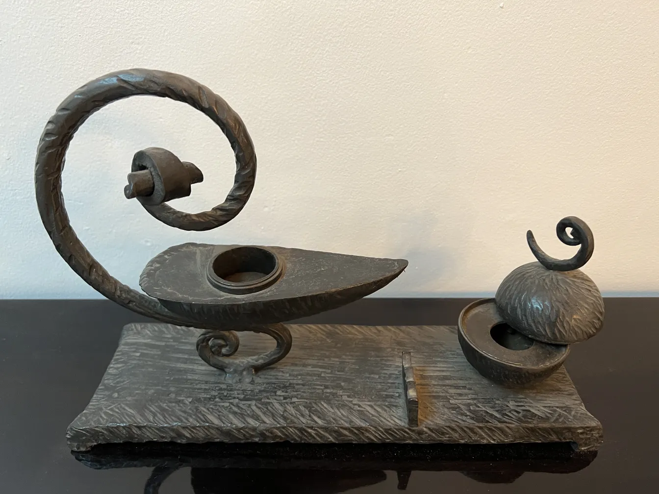 antique sculpture with elegant and detailed shape