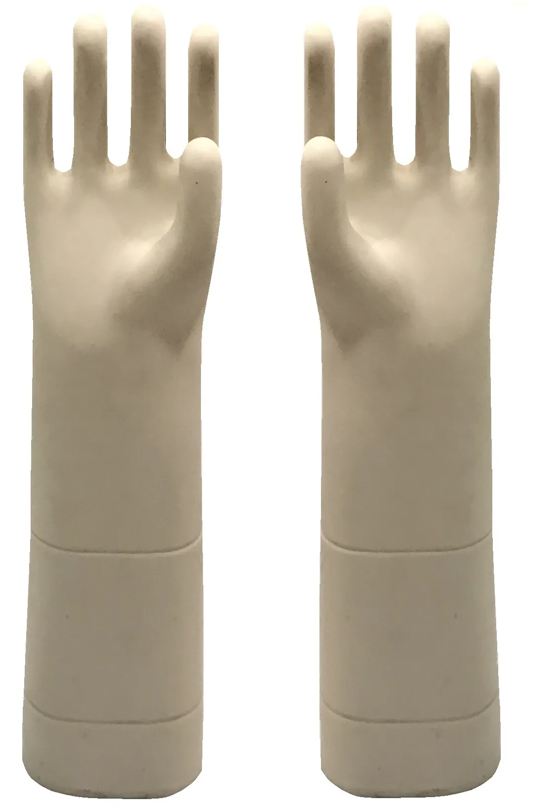 uma figura de mão em cerâmica antiga decorativa