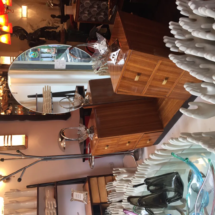 Beautiful antique ceramic in an elegant setting with furniture.