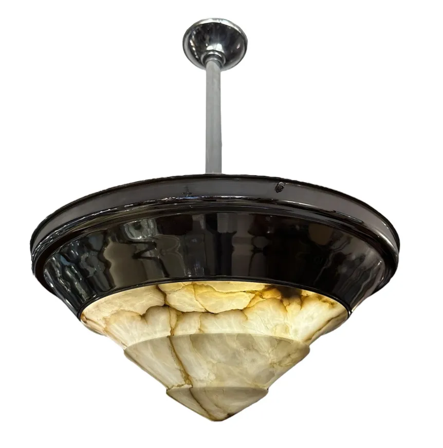 Antique hanging lamp with elegant design in light and dark tones