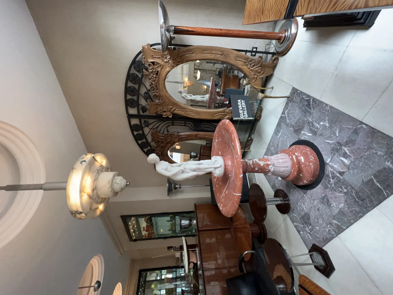 Antique hanging lamp with soft light, elegant atmosphere.