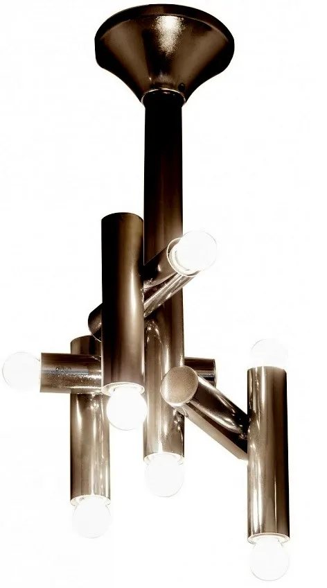 lustre ancien avec design moderne et six lumières