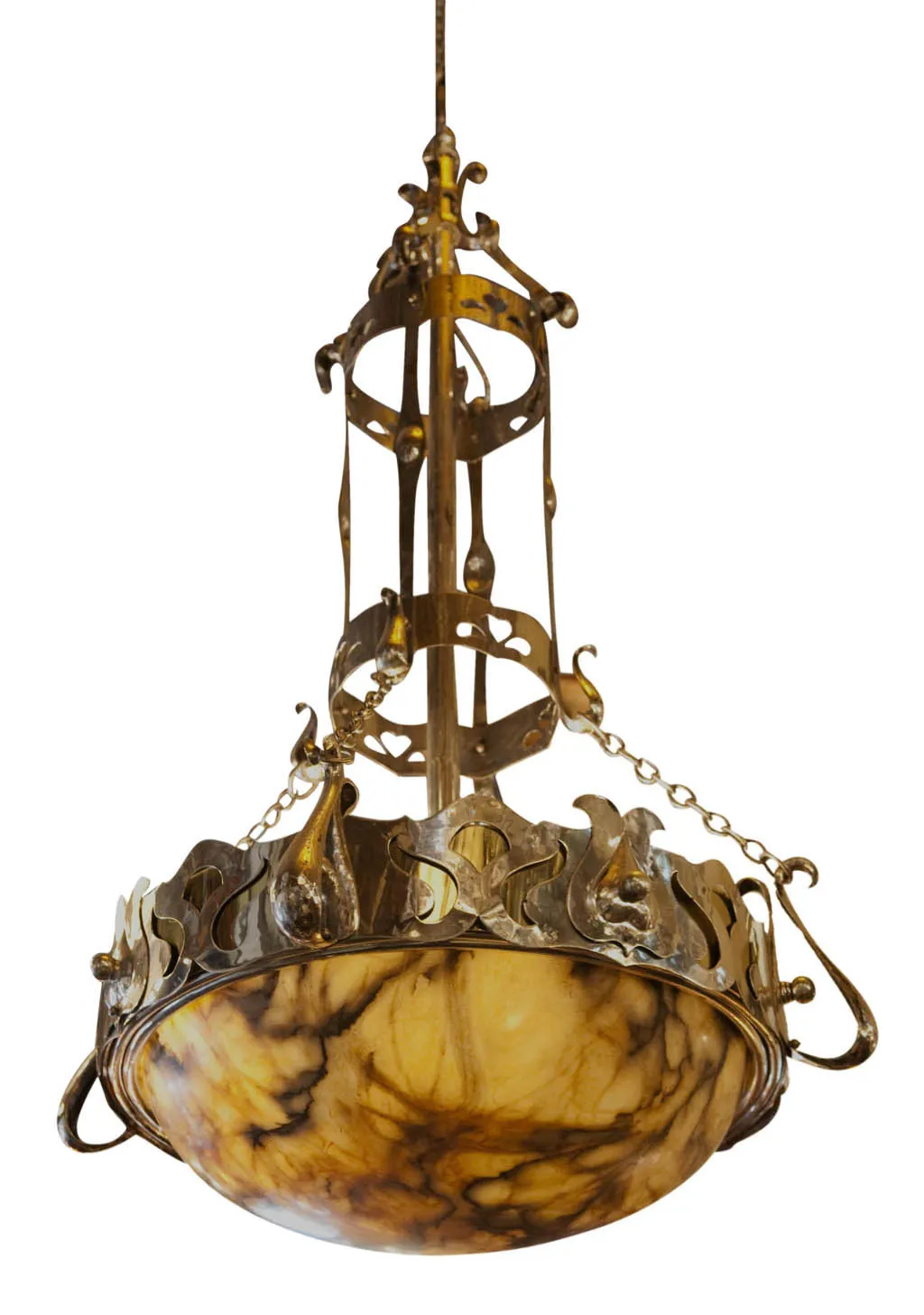 Antiga lampada de teto decorativa com design único