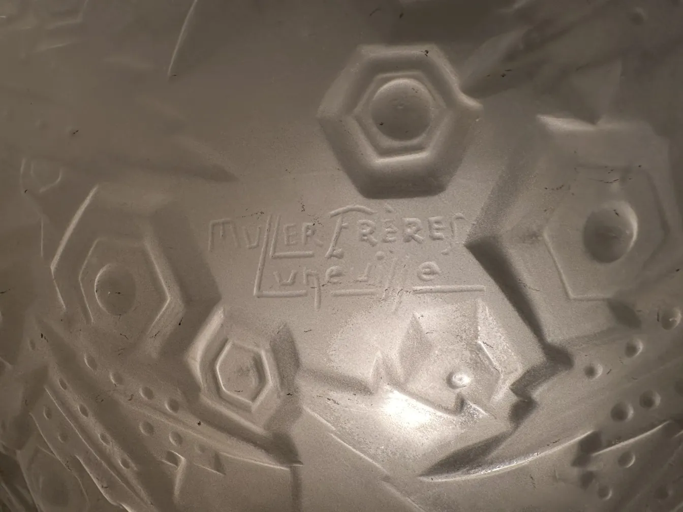 古董吊灯，陶瓷几何设计