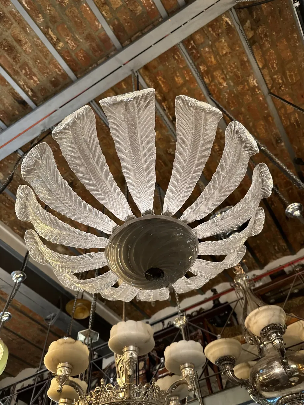 Antique hanging lamp by Paolo Venini with an elegant design.