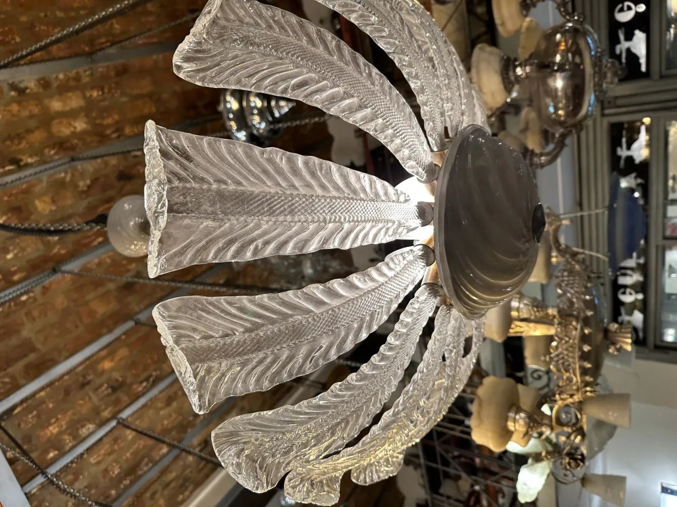 antique hanging lamp with elegant decorative design