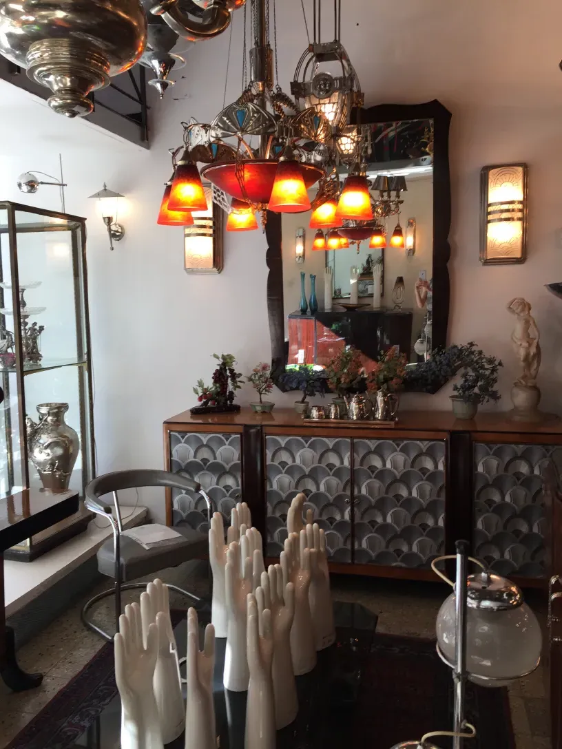 antique hanging lamp with decorative details in an elegant setting