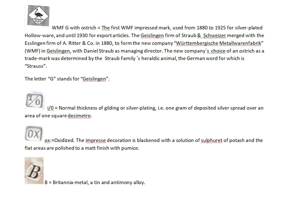 Scatola antica con segni distintivi di Geislingen