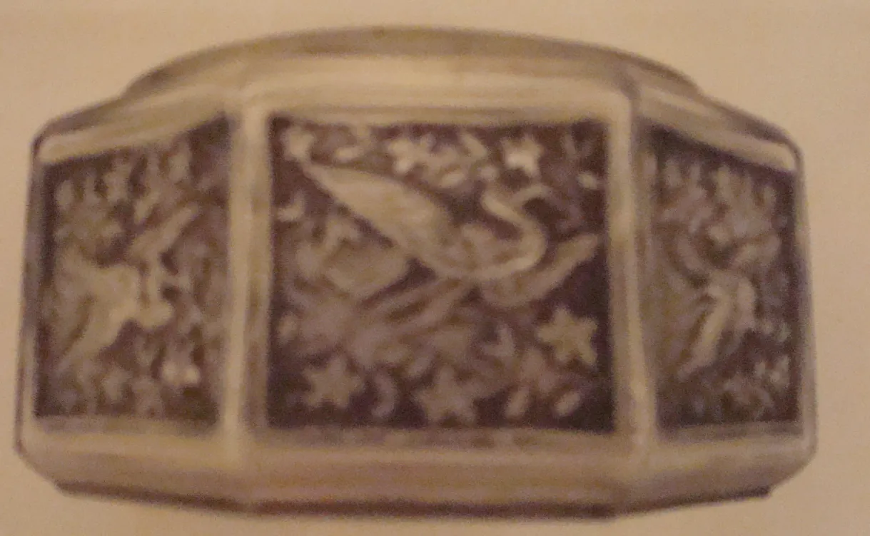 antique box, decorated with various engravings