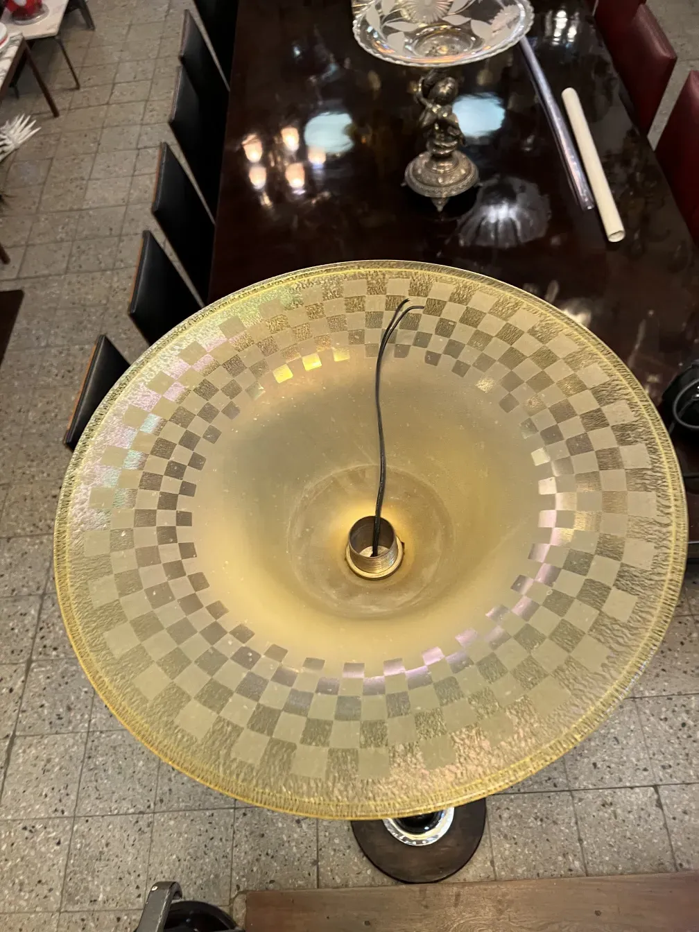 antique floor lamp wmf with decorative shade