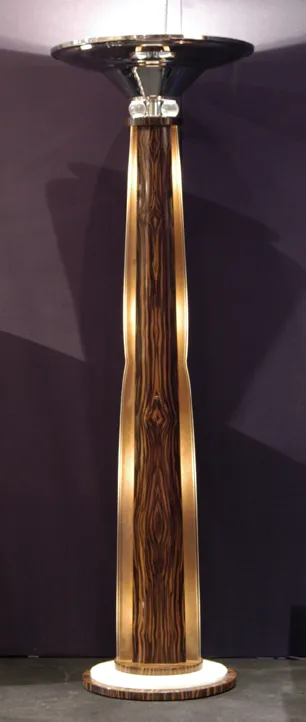 Set di due lampade da terra antiche con basi uniche