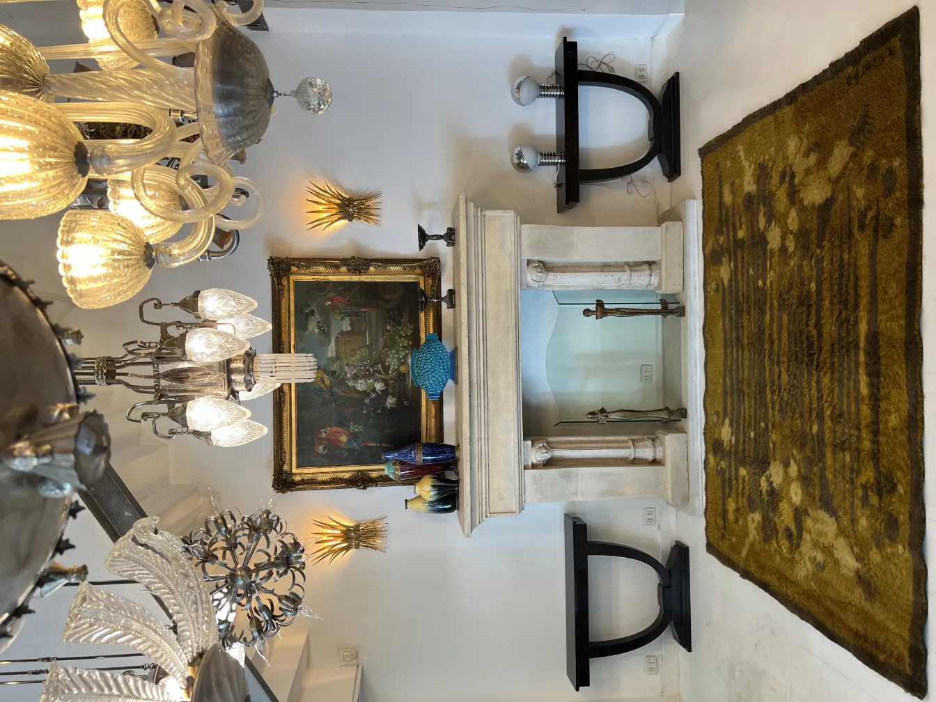 tapete antigo decorativo em um ambiente elegante