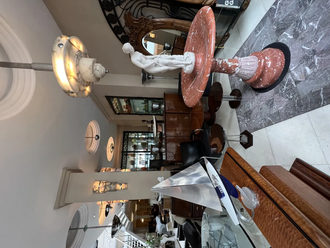 antique art nouveau fountain in a decorative elegant setting