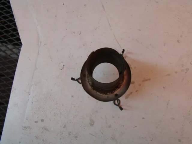 Top view of 2 antique hanging lamps on a clear surface