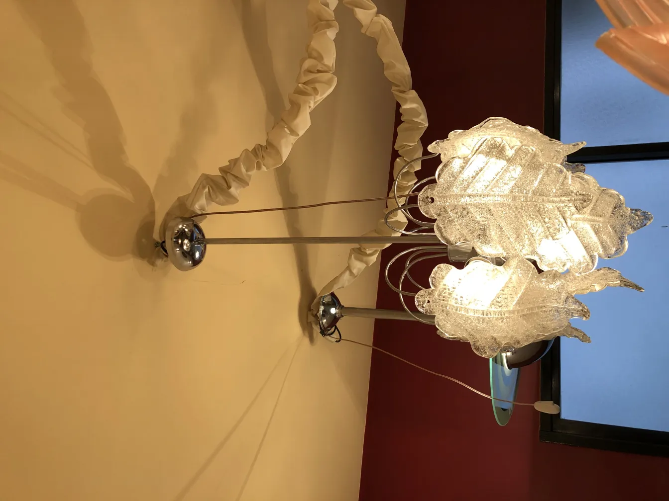 Antique hanging lamps with an elegant design illuminating a cozy space