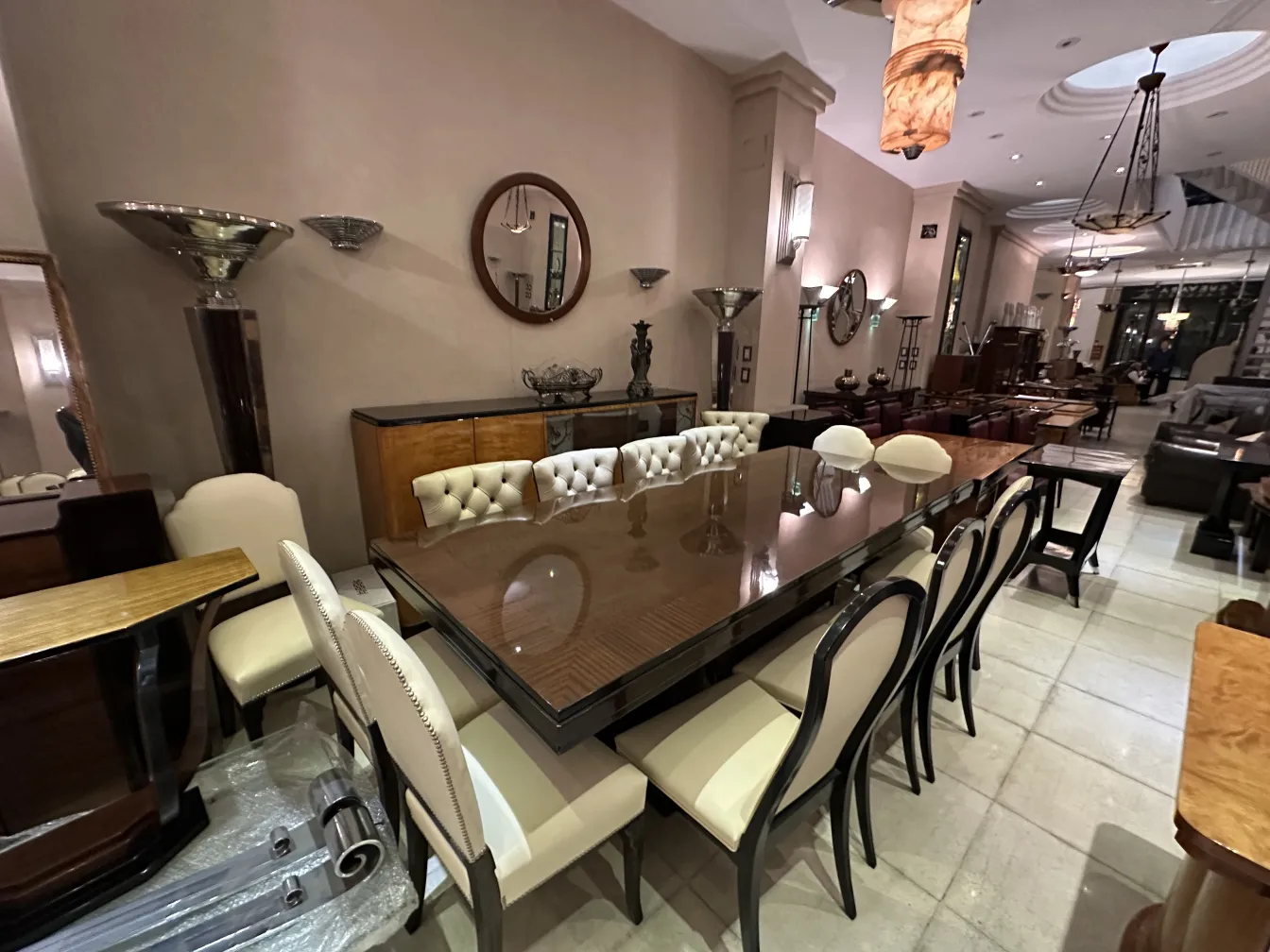 antique wall mirror with decorative frame