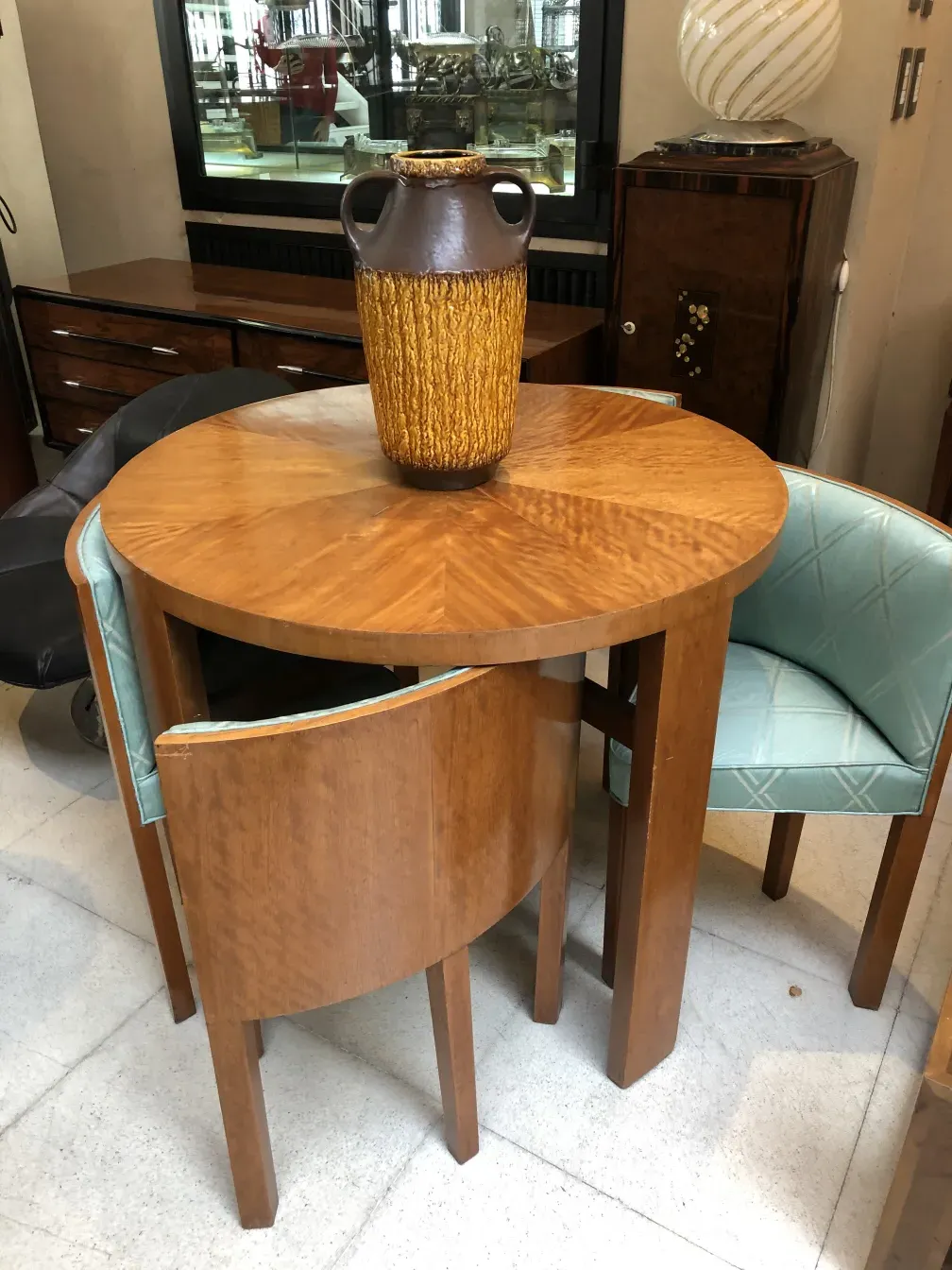 Antique ceramic vase with distinctive texture and shape