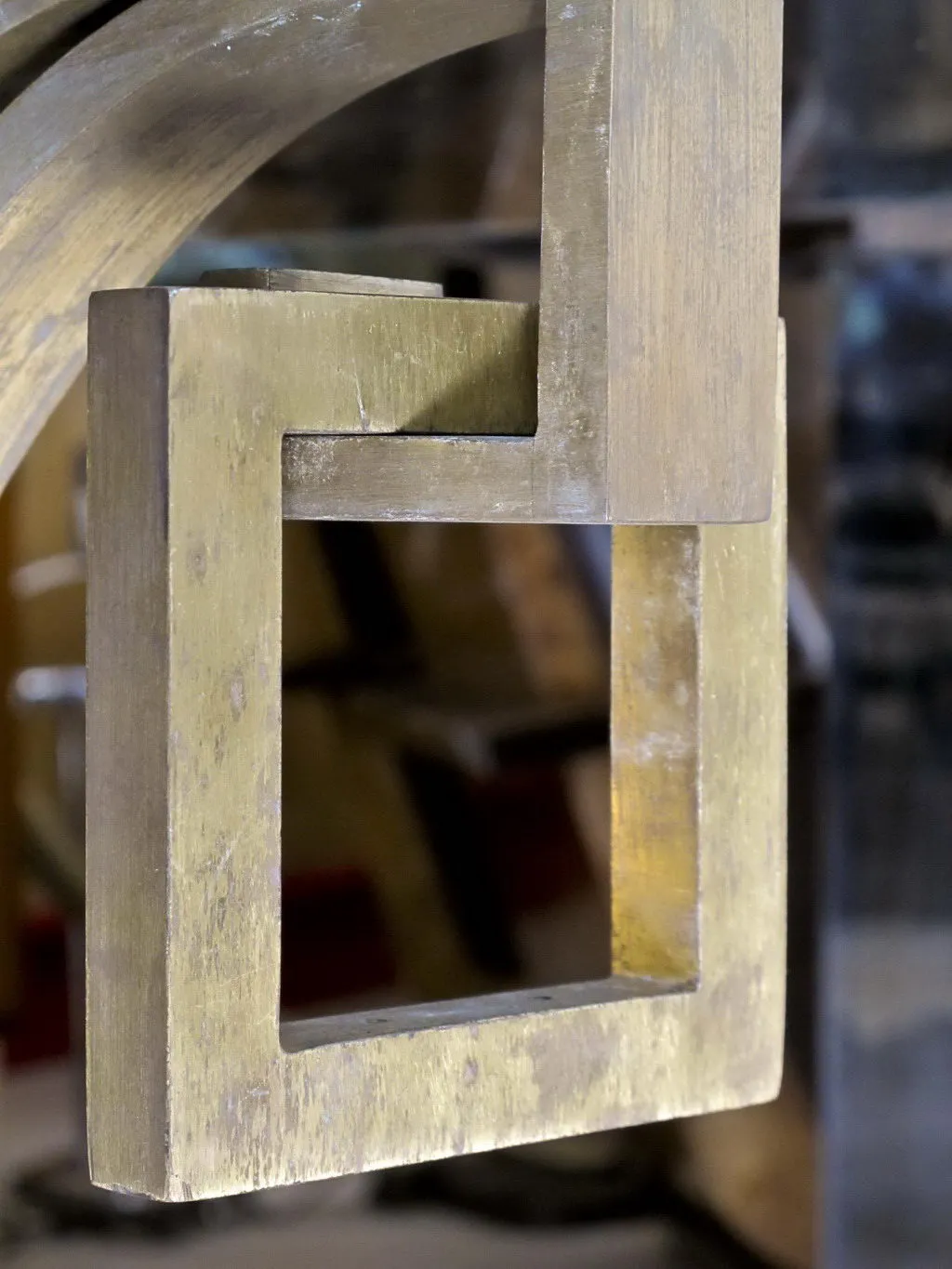 Tavolo da pranzo antico con design Art Deco per 4 persone