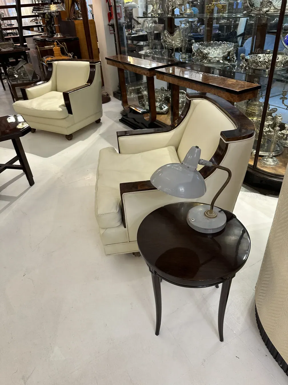 antique table lamp in a sophisticated setting