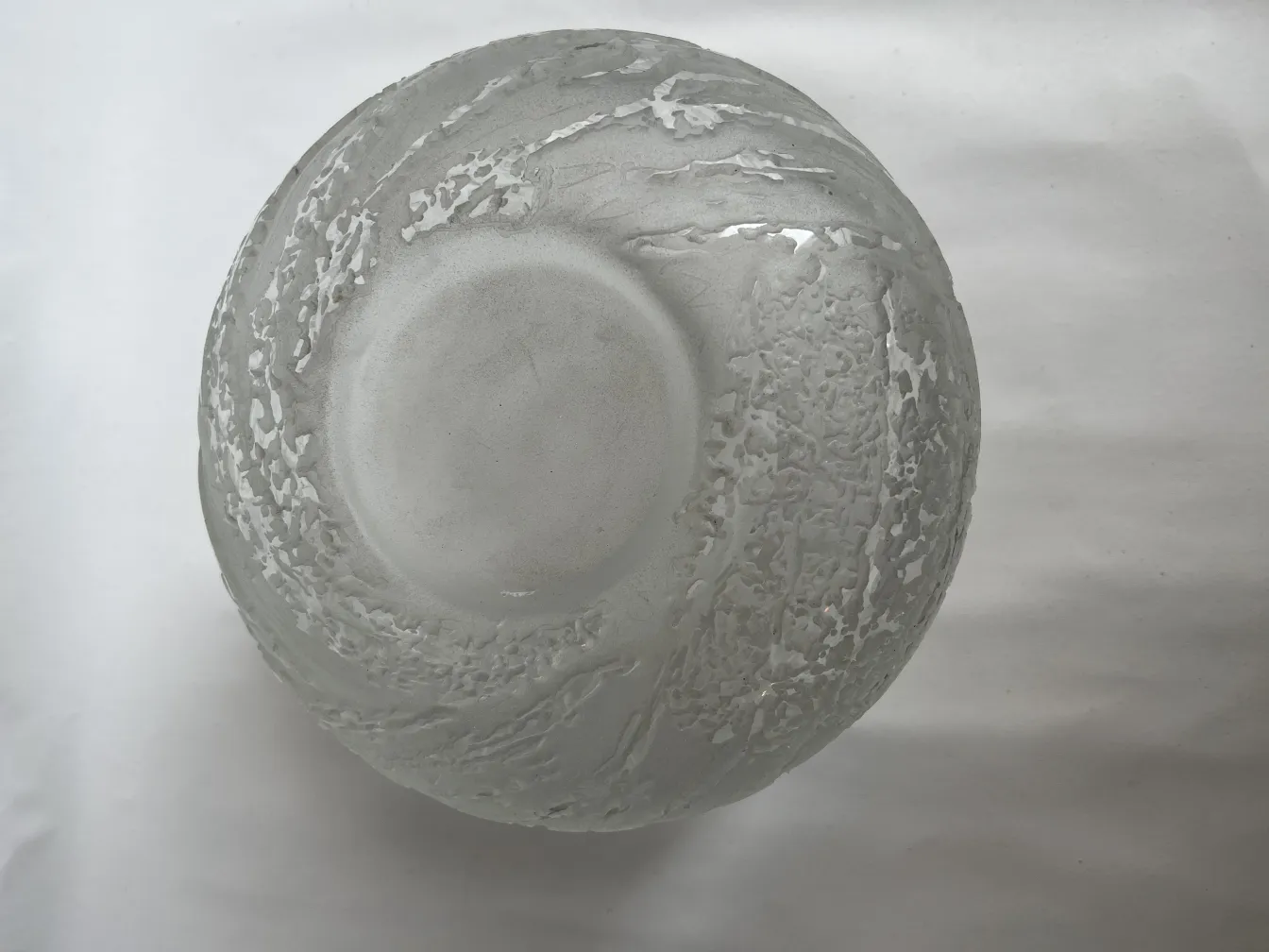 antique table lamp with a unique glass sculptural design