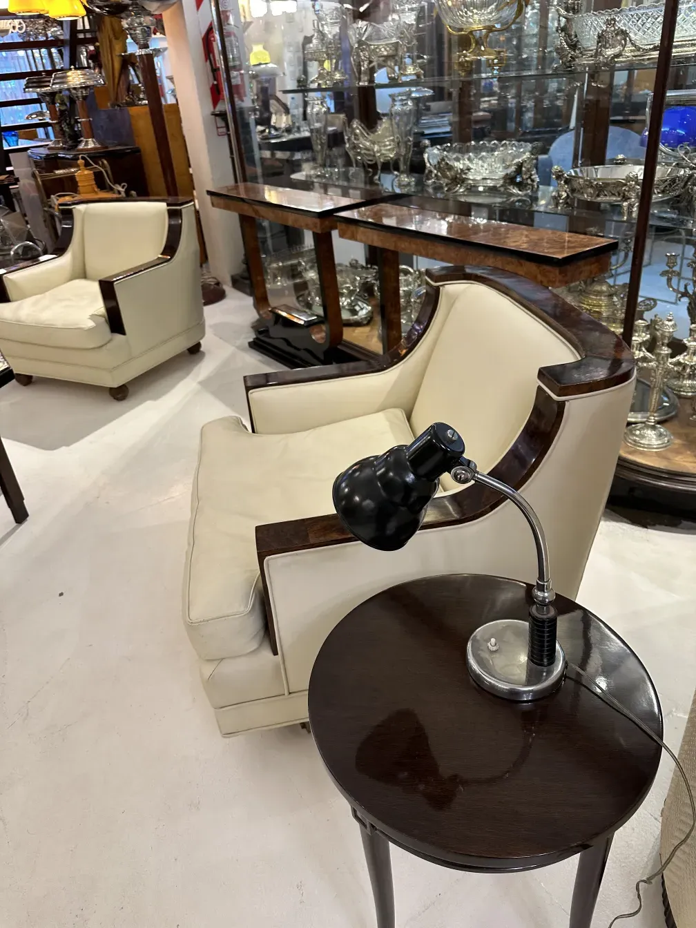 table lamp christian dell antique in elegant setting