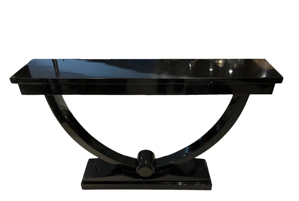 elegant antique console in a bright environment