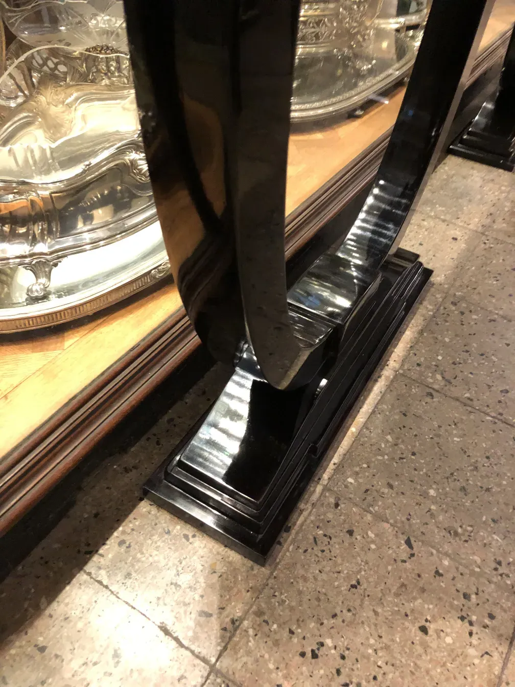 antique decorative console with elegant curves and cozy atmosphere