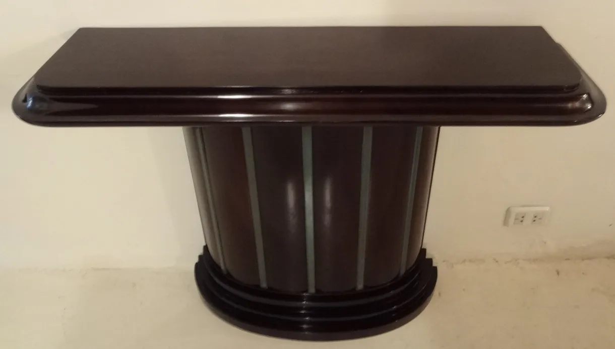 antique console table with smooth surface and elegant look
