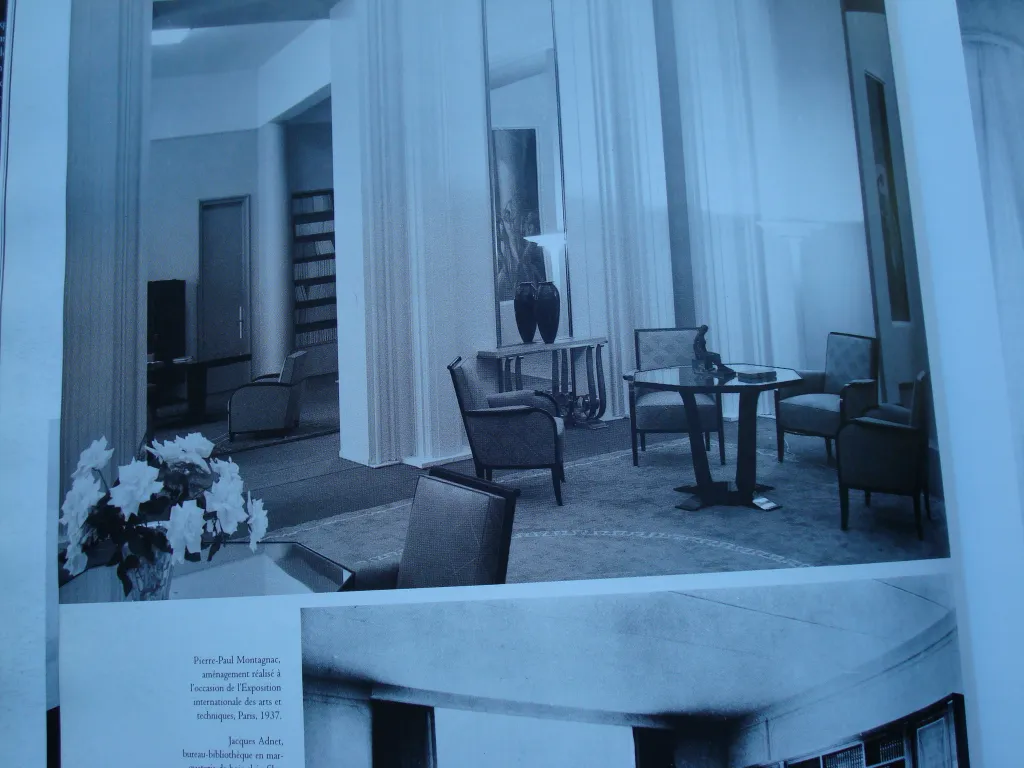 view of an antique console in a cozy setting